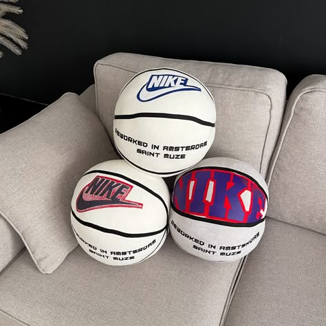 Saint Home Collection – SAINT MUZE Basketball Pillow, Nike Reworked, Pillow Ball, Old Towels, Small Step, Garment Industry, Apartment Decor Inspiration, Room Essentials, Our Journey