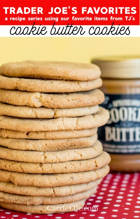 Cookie Butter Recipe, Trader Joes Cookie Butter, Cookie Butter Cookies, Everything Cookies, Valentines Recipes, Speculoos Cookies, Valentines Recipes Desserts, Vegetarian Cookies, Homemade Cookie