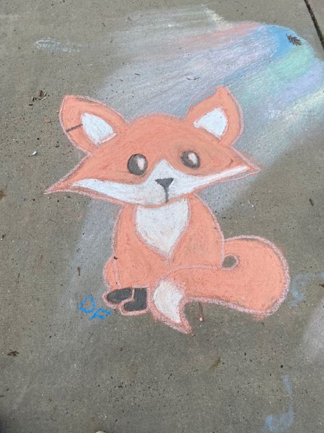 Sidewalk Chalk Animals, Chalk Animals Easy, Sidewalk Chalk Designs, Chalk Art Disney Characters, Chalk Art Animals, Animal Chalk Art, Chalk Pictures, Fun Chalk Art, Animal Habitat