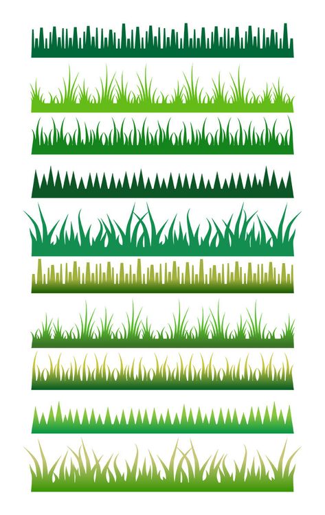 10 grass borders / page divider clipart images for personal and commercial use! This tall green grass graphics set includes a variety of grass borders that would be perfect in projects related to spring, summer, nature, or the outdoors! The set includes 5 styles of grass. Each style comes in a solid color and a gradient color (with the grass direction flipped for the gradient versions). ▼ This would pair very well with my Colorful Flowers Clipart: ▼ https://www.etsy.com/listing/542318717/16-flow Divider Clipart, Grass Clipart, Grass Drawing, Woodland Clipart, Page Dividers, Grass Background, Photo Frame Wallpaper, Spring Clipart, Summer Clipart