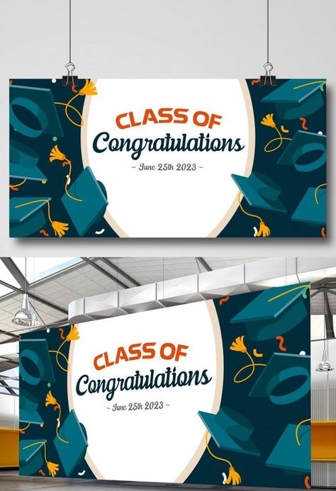 Congratulations Frame Template, Banner Graduation Design, Graduation Graphic Design, Graduation Banner Design, Graduation Party Background, Graduation Drawing, Graduation Background, Background Graduation, Class Of 2023 Graduation