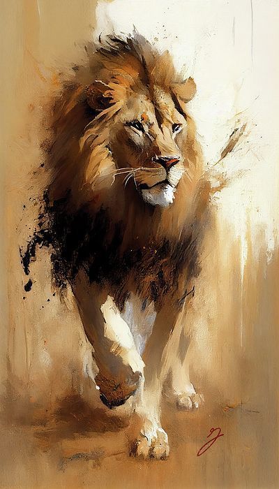 Animal Paintings Acrylic, Lion Painting, African Art Paintings, Big Cats Art, 수채화 그림, Lion Art, Animal Painting, Horse Painting, Wildlife Art