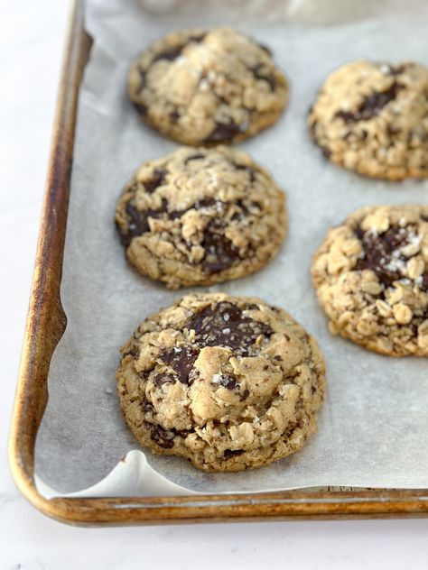 Soft Chocolate Chip Cookie Bars, Small Batch Oatmeal Chocolate Chip, Small Batch Chocolate Chip Cookie Recipe, Small Batch Cookie Recipe, Peanut Butter Oatmeal Chocolate Chip Cookies, Crockpot Oatmeal, Small Batch Cookies, Oats Chocolate, Oatmeal Chocolate Chip Cookie Recipe