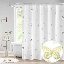 Rustic Kids Bathroom, Butterfly Shower Curtain, Kids Shower Curtain, Geometric Shower Curtain, Bathroom White, Waterproof Bathroom, Bathroom Decor Luxury, White Shower, Guest Bathrooms