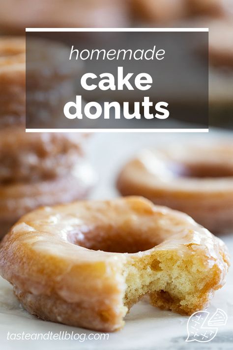 Fast and easy – this Cake Donut Recipe is made from pantry staples and is a great way to have homemade donuts in no time at all. Easy Cake Donut Recipe, Doughnut Baked, Donut Recipe Fried, Cake Donut Recipe, Donuts Fried, Gooey Desserts, Cake Donuts Recipe, Taste And Tell, Donut Pan