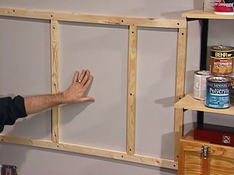 How to Install a Pegboard Organize your tools by installing a pegboard with these easy step-by-step instructions.  More in Windows Walls and Doors Peg Board Ideas, Diy Peg Board, Pegboard Ideas, Peg Boards, Baby Nursery Organization, Pegboard Organization, Garage Organize, Sewing Room Ideas, Garage Makeover