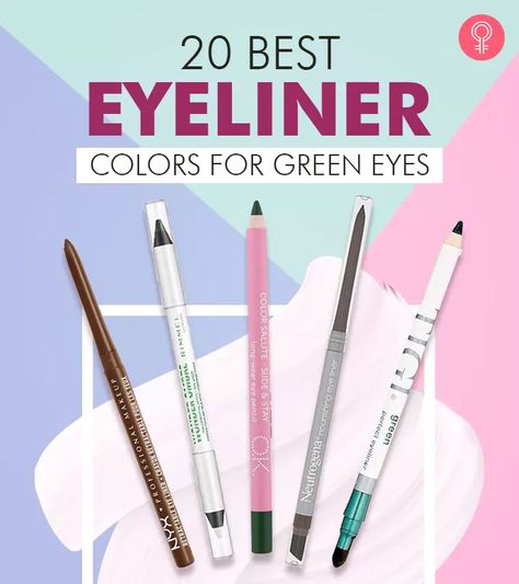 Eyeliner Looks For Green Eyes, Eyeliner For Green Eyes, Green Eyes Eyeliner, Colors For Green Eyes, Physicians Formula Eyeliner, Eyeliner Colors, Best Eye Pencil, Elf Eyeliner, Green Eyes Blonde Hair