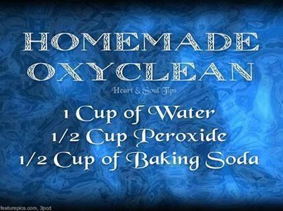 Homemade Oxyclean, Homemade Oxiclean, Directions Test, Savon Diy, Cup Of Water, Homemade Cleaning Products, Natural Cleaners, Household Cleaning Tips, Diy Cleaners