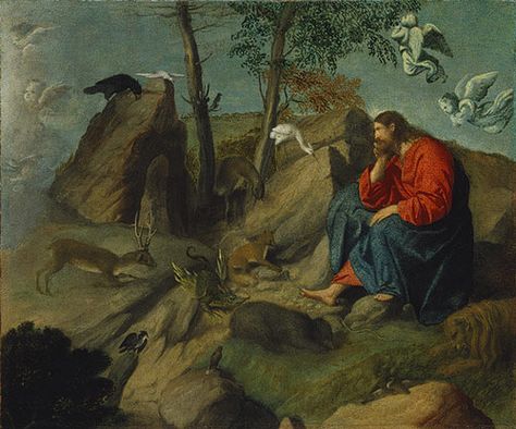 Moretto da Brescia (Alessandro Bonvicino): Christ in the Wilderness (11.53) | Heilbrunn Timeline of Art History | The Metropolitan Museum of Art Life Of Christ, European Paintings, Orthodox Church, Saint John, A4 Poster, Jean Baptiste, John The Baptist, National Gallery, Caravaggio