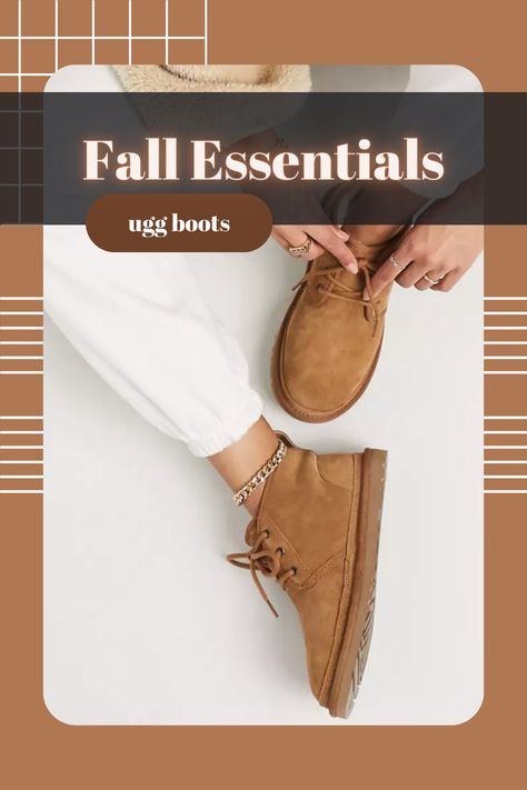 The comfiest, warmest, yet stylish booties perfect for fall and winter. Ugg Neumel Boots, Ugg Neumel, Fall Essentials, Womens Uggs, Ugg Boots, Ankle Booties, Fall Outfits, Boots