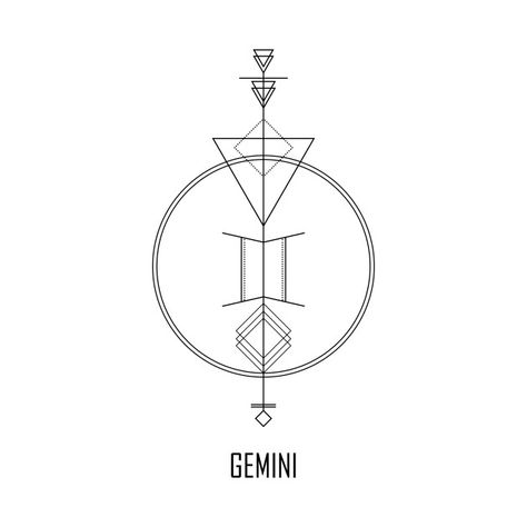 Fine Line Gemini Symbol Tattoo, Gemini Line Tattoo, Gemini Tattoo Elements, Gemini Mandala Tattoo, Gemini Tatoos Ideas, Air Sign Tattoo Gemini, Gemini Zodiac Tattoos For Women, Zodiac Tattoos Gemini, Gemini Tatoos