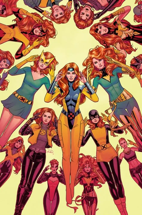 Russell Dauterman, Phoenix Jean Grey, X Men Costumes, Miss Hulk, Phoenix Marvel, Jean Gray, Jean Grey Phoenix, Marvel Girl, Grey Matter