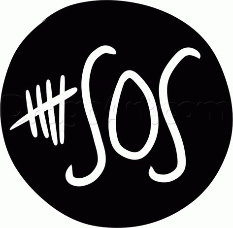 5seconds of summer logo | How to Draw 5 Seconds of Summer Logo, Step ... 5 Seconds Of Summer Drawings, 5sos Logo, 5sos Easier Symbols, 5sos Tattoo, 5 Seconds Of Summer Album Cover, 5sos New Album, 5sos Album, 5sos Art, Summer Logo