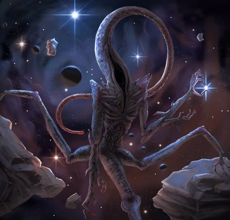 Art Sinistre, Lovecraft Monsters, Lovecraft Art, Cthulhu Art, Lovecraft Cthulhu, Lovecraftian Horror, Arte Alien, Eldritch Horror, Cthulhu Mythos