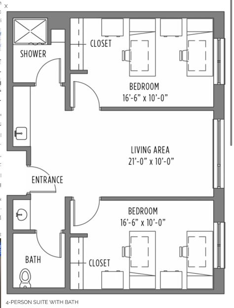 Floor plan.  Attached is a video tour.                                             Rock chalk 💙❤️💛 .....dorm living..........college College Dorm Floor Plan, Dorm Floor Plan, Dorm Room Floor Plan, Dorm Planning, Shifting Help, Dorm Layout, School Floor Plan, School Floor, College Au