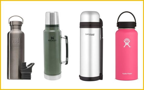 The best thermos flasks for camping, hiking and festivals Green Branding, Eco Warrior, Thermos Flask, Best Vacuum, Washing Up Liquid, Hot Water Bottle, Steel Bottle, Vacuum Flask, Hot Water