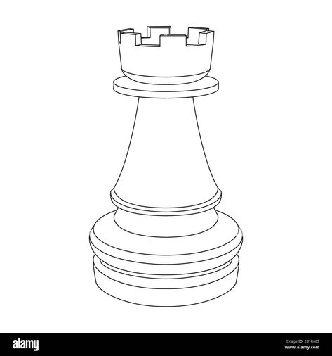 Chess Piece Drawing, Chess Piece Design, Adam Tattoo, Black Line Tattoo, Robot Hand, Flat Drawings, Outline Drawing, Continuous Line Drawing, Outline Drawings