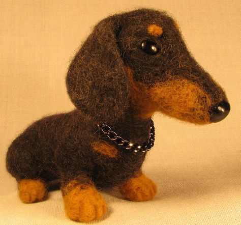 Doxie Mom, Needle Felted Dog, Wool Needle Felting, Wire Haired Dachshund, Dachshund Art, Felt Dogs, Weenie Dogs, Dachshund Lovers, Dachshund Love