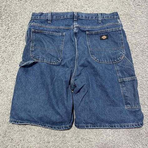 Baggy Dickies Carpenter Jean Shorts Men’s size... - Depop Dunk Outfit, Baggy Dickies, Dickie Jeans, Dickies Shorts, Carpenter Shorts, Baggy Shorts, Birthday List, Carpenter Jeans, Shorts Men