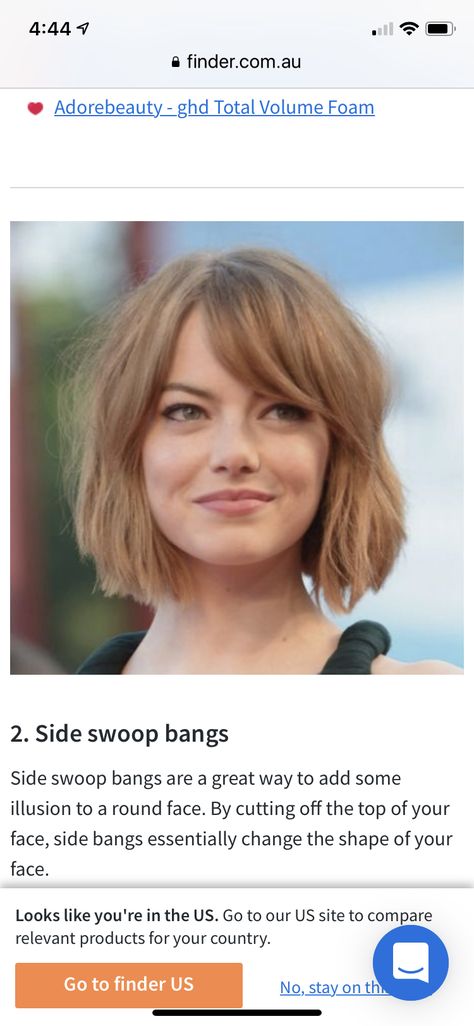 Side Swoop Bangs, Swoop Bangs, Layered Bob With Bangs, Layered Bob, Bob With Bangs, Side Bangs, Girl Haircuts, Round Face, Bob Hairstyles