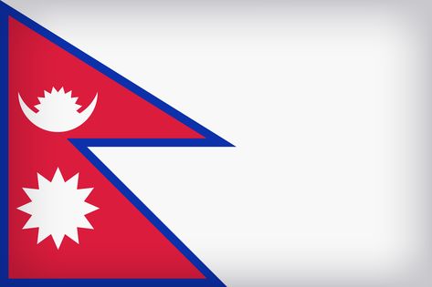 Flag Nepal, Flag Of Nepal, Agriculture Pictures, Nepal Flag, Flag Emoji, Flag Tag, Love Cartoon Couple, Cartoon Couple, Landlocked Country