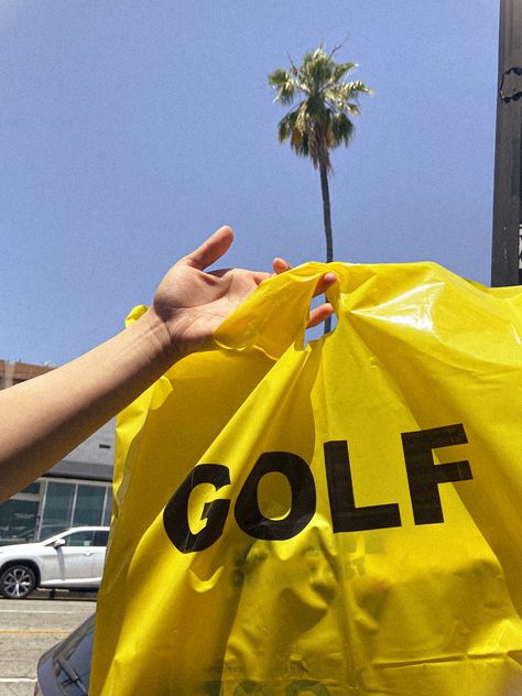 YELLOW PLASTIC BAG FROM ‘WOLF GANG’ BY TYLER, THE CREATOR ON LOS ANGELES, CALIFORNIA, FILM CAMERA, AESTHETIC Tyler The Creator Cmiygl, Film Camera Aesthetic, Camera Aesthetic, Flower Boy, Golf Wang, Money Saving Strategies, Instagram Layout, Flower Boys, Instagram Pose