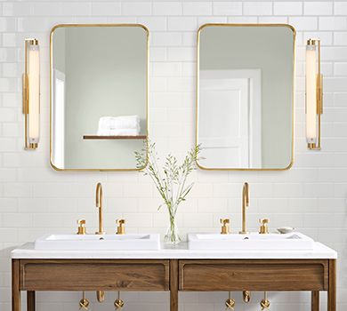 Outdoor | Rejuvenation Bathroom Vanity Lighting Sconces, Porch Accessories, Lighting Sconces, Reupholster Furniture, Bedroom Seating, Metal Frame Mirror, Durable Furniture, Gold Bathroom, Art Deco Lighting