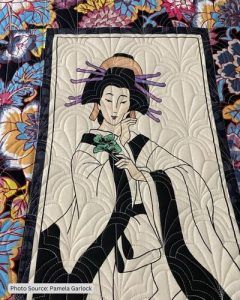 Japanese Quilts Modern, Japanese Quilt Patterns, Asian Quilts, House Quilt Patterns, Japanese Umbrella, Plus Quilt, Asian Fabric, Japanese Quilts, Textile Wall Hangings