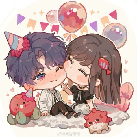 Desenhos Love, Chibi Couple, Love And Deep Space, Space Games, Chibi Drawings, Cute Couple Art, Otome Games, Cute Chibi, Deep Space