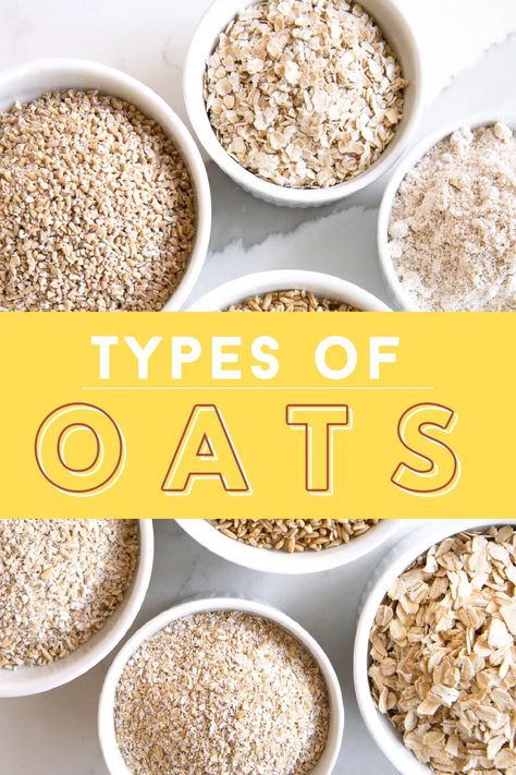 ost delicious, nutritious, and versatile breakfast foods to stock your pantry shelves. But with so many types of oats, how do you choose? In this article, learn about the different types of oats and various uses for each one. Whole Oats Recipe, Different Ways To Eat Oatmeal, Benefits Of Oats For Breakfast, Types Of Oats, Are Oats Good For You, Oats Recipes Indian For Diet, Best Healthy Dinner Recipes, Oat Groats, Healthy Milk