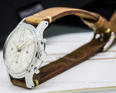 Heuer Ref. 2444 Chronograph Wrap Watch, Chronograph, Leather Watch, Right Now, Canning, Leather