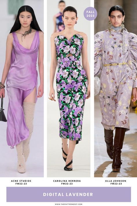 5 Key Color Trends for Fall 2023 According to WGSN Digital Lavender, Fall Fashion Colors, Fall Color Trend, Engagement Photo Outfits Fall, Fashion Trend Forecast, Trend 2023, Color Trends Fashion, Runway Trends, Print Trends