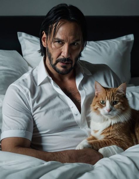 Keanu Reeves Body, Keanu Reeves Pictures, Keanu Reeves, Pretty Cats, Famous People, Cute Animals