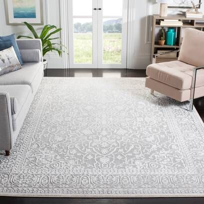 Laurel Foundry Modern Farmhouse Calidia Oriental Beige/Cream Area Rug & Reviews | Wayfair.ca Rug For Room, Grey And Cream Rug, Family Room Makeover, Transitional Home Decor, Casual Attire For Women, Light Grey Rug, Office Library, Cream Area Rug, Transitional House