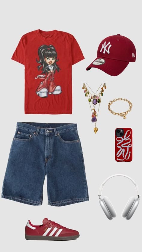 #outfitinspo #sambas #adidassambas #adidas #summer2024 #summer #jorts #outfit Samba Adidas Outfit, Summer Jorts, Jorts Outfit, Street Style Outfits Casual, 2000s Clothes, Streetwear Clothes, Baggy Clothes, Street Fashion Men Streetwear, Outfit Inspo Casual