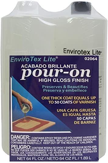 Environmental Tech EnviroTex Pour-On High Gloss Finish 1/2 Gallon kit Painting Countertops, Epoxy Glue, Faux Painting, Painted Sticks, Star Words, Molding Clay, Faux Marble, Joanns Fabric And Crafts, High Gloss Finish