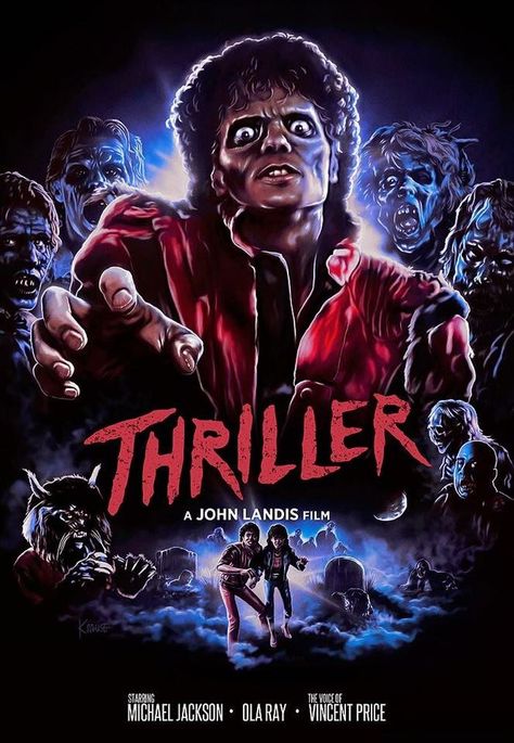 Michael Jackson's Thriller (1983) Michael Jackson Thriller Poster, Thriller Michael Jackson, 80s Posters, Michael Jackson Poster, Film Cult, Joe Cross, Michael Jackson Wallpaper, Michael Ealy, Michael Jackson Art