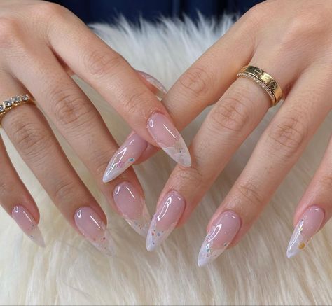 @nailsby.tiff on instagram Pink Tip Nails, 2024 Nails, Work Nails, Blush Nails, Classy Acrylic Nails, Almond Acrylic Nails, Japanese Nails, Soft Nails, Jelly Nails