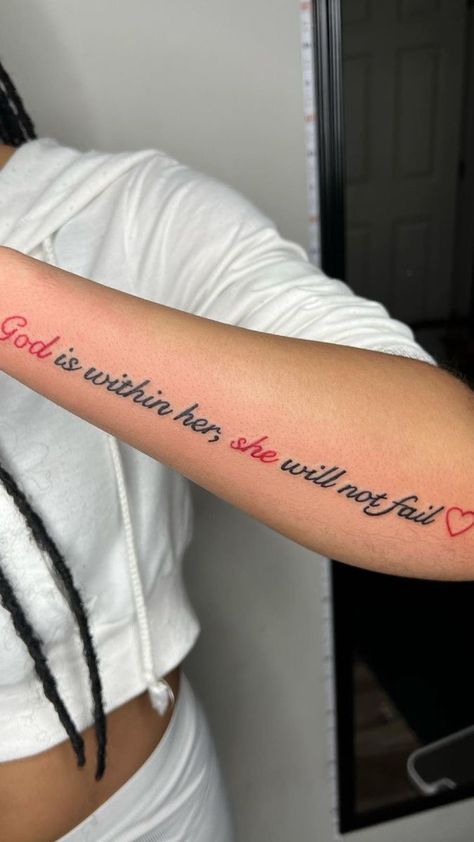 Spin Tattoo, Memorial Tattoo Ideas, Bible Tattoos, Arm Sleeve Tattoos For Women, Verse Tattoos, Cute Hand Tattoos, Pretty Hand Tattoos, Neck Tattoos Women, Spine Tattoos For Women