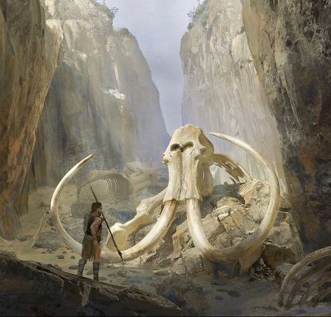 Mammoth Skeleton, Stone Age Animals, Stone Age Man, Paleolithic Art, 3d Coat, Prehistoric Man, Prehistoric Wildlife, Arte Peculiar, Prehistoric World