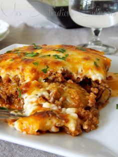 recette Moussaka Bulgarian Moussaka, Moussaka Recipe Easy, Moussaka Recept, Arabisk Mad, Moussaka Recipe, God Mat, Minced Meat, Idee Pasto Sano, Batch Cooking