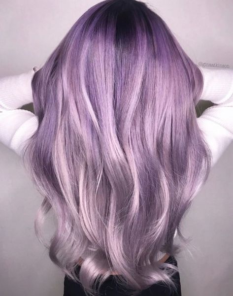 Purple Natural Hair, Purple Hair Ideas, Purple Hair Streaks, Purple Blonde Hair, Red Purple Hair, Bright Purple Hair, Purple Grey Hair, Pastel Purple Hair, Light Purple Hair