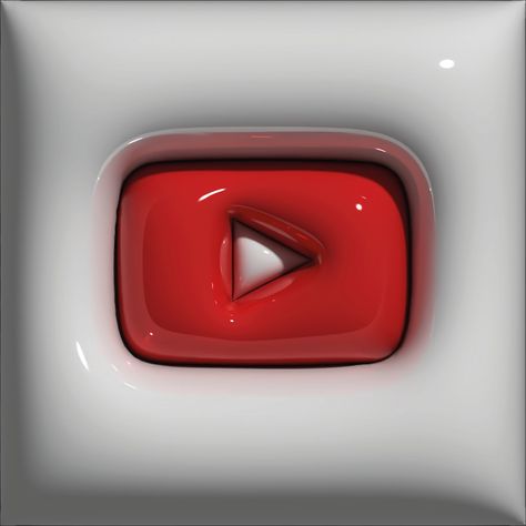 Youtube 3d Icon, Youtube 3d Logo, Youtube Icons Aesthetic, Youtube Aesthetic Icon, Youtube Logo Icons, Aesthetic Youtube Icon, Youtube Logo Aesthetic, 3d App Icons, 3d Wallpaper Cute