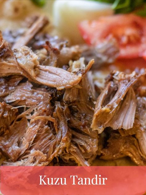 Slow cooked lamb shoulder in a tandoor oven until it is fork tender Lamb Roast Recipe, Roasted Lamb, Fun Dinner, Meat Salad, Lamb Dishes, Kebab Recipes, Turkish Food, Entertaining Recipes, Best Dinner Recipes