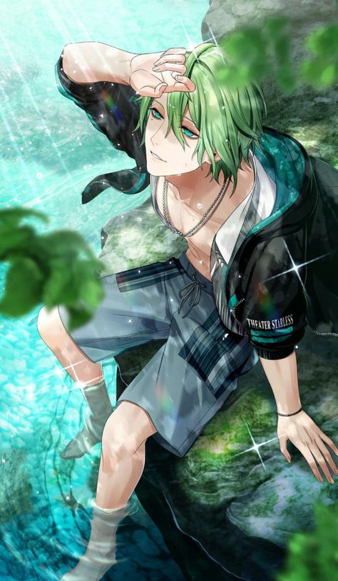 X Male Reader, Green Hair, Anime Character, Anime Boy, One Piece, Green, Hair, Anime