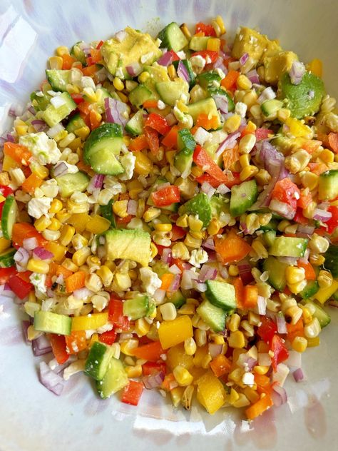 Corn Salad With Cilantro, Cilantro Vinaigrette, Grilled Corn Salad, Seafood Paella, Zucchini Salad, Spinach Strawberry Salad, Asian Inspired Dishes, Strawberry Salad, Healthy Gluten Free Recipes