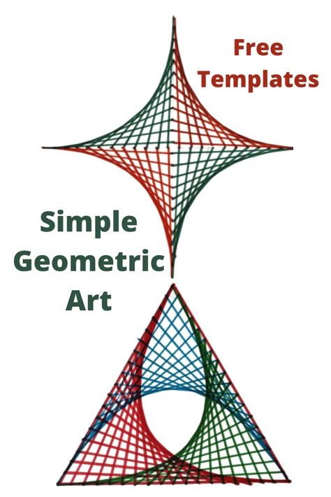 Simple String Art Patterns Templates, Parabolic Curve Art, Op Art Projects, String Art Patterns Free, Printable String Art Patterns, Stitching On Paper, String Art Tutorials, Spiral Art, String Wall Art