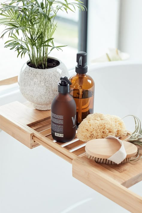 Upgrade your self-care routine with bathtub essentials like natural sponges, spa-like body soaps, bathtub caddy trays and more. Shop this look on Amazon Home. #amazonhome #founditonamazon Design Interior Baie, Bathtub Caddy, Minimalist Bathroom Design, Christmas House Lights, Boho Bathroom Decor, Spa Bathroom, Small Bathroom Makeover, Bathroom Design Decor, Boho Bathroom