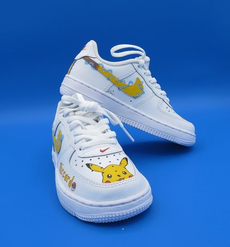 Zoecustomlab - Etsy Pikachu Clothes, Minecraft Shoes, Custom Nike Air Force 1, Custom Nike Air Force, Custom Jordans, Custom Nike Shoes, Air Force 1 Custom, Custom Air Force 1, Personalized Shoes