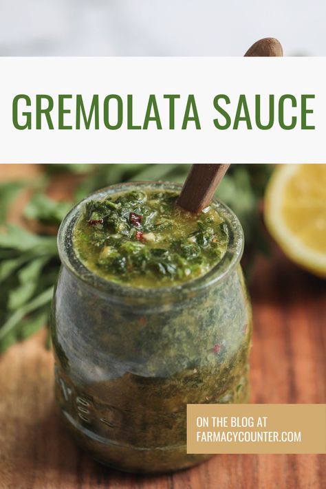 Are you looking to bring some flavor and fun to your next dinner? Look no further than this delicious gremolata sauce. Bursting with aromatic herbs, tart lemon zest, and a hint of garlic, it’s the perfect zesty accompaniment to beef, poultry or seafood! Our easy-to-follow gremolata sauce recipe will have you dishing up an unforgettable meal in no time – tantalize your taste buds and create a memorable dining experience for you and your guests. Gremolata Sauce, Healthy Dressings, Chermoula Sauce, Vegetarian Brunch, Spring Salads, Moroccan Cooking, Vegetarian Comfort Food, Farmers Market Recipes, Syrup Recipes